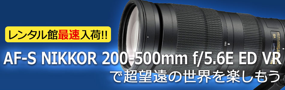 AF-S NIKKOR 200-500mm f/5.6E ED VRŒ]̐Ey